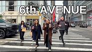 NEW YORK CITY Walking Tour [4K] - 6th AVENUE