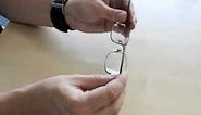 How to adjust the nosepads of your glasses