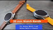 Best Watch Bands for the Galaxy Watch and Galaxy Watch 4 Classic! Leather and Silicone! (20mm Width)