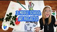 Art Projects for Middle School Students | 3 Drawing Ideas!