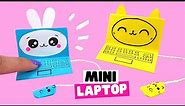 How to make origami MINI LAPTOP [miniature laptop easy]