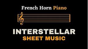 Zimmer - Interstellar (Main Title) | French Horn and Piano (Sheet Music/Full Score)