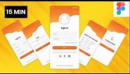 Sign up flow ui ux | ui ux design tutorial for beginners | Mobile App | Figma Tutorial