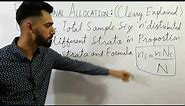 Proportional Allocation (Clearly Explained) | Statistics Tutor