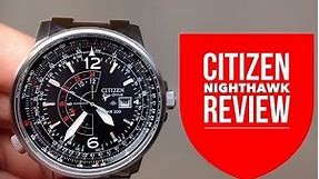 CITIZEN NIGHTHAWK PROMASTER ECO-DRIVE MEN-S PILOT WATCH REVIEW MODEL: BJ7010-59E