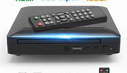 Mini DVD Player for TV with HDMI Small DVD Player with Remote Compact Playback CD Player for Home