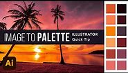 Make a Color Palette from Any Photo in 60 Seconds | Adobe Illustrator Quick Tip