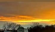 ⛅️💛🧡🩵11/26/23. Northwestern Lehigh County,PA. Fresh tilled fields. Distant farmhouse. Golden sunset. Brilliant sun rays. Chapel in hidden between the hills.☮️🕊️🤎💚🩶 | Theresa Ann Engelhardt