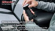 MIAODAM 360° Swivel Cup Holder Phone Mount Universal Adjustable Cup Holder Car Mount for Cell Phone iPhone 11/XR/XS/12/13 from 4.7'' to 10.5''