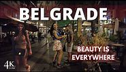 [4K 🇷🇸] Belgrade 2023 City Center: Old Town Evening walking tour
