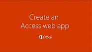 Create an Access web app