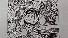 Drawing Spider-man poster #drawing #spiderman #artistsoninstagram #posterart #speed #reels #art | Hope Art