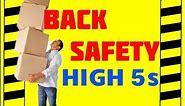 Back Safety - The High 5s - Prevent Accidents & Injuries - Back Safety training video
