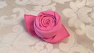 How to Fold a Cloth Napkin into a Rose in 72 Seconds
