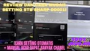 REVIEW DAN CARA SETTING STB SHARP DD001i - Set Top Box TV Digital Indonesia 2023