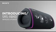 Introducing the Sony SRS-XB43 Wireless Speaker