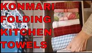 How to konmari fold towels for your kitchen