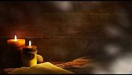 Relaxing Christian Screensaver Live Wallpaper Candles Bible Wheat shadows No copyright, No watermark