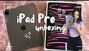 iPad Pro 11" unboxing 128GB space grey + setup and accessories