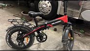 Review GELEISEN Electric Bike, 750W/48V 20" x 4.0" Fat Tires Folding ebike Can it climb the hill?