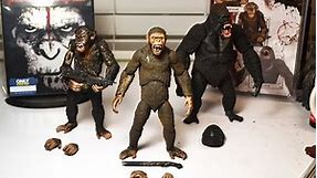 2014 Neca DAWN OF THE PLANET OF THE APES SERIES 2 CAESAR, KOBA, & LUCA FIGURE Review
