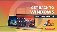 Remove Chrome OS & get back to Windows | Without Rufus | Ventoy USB