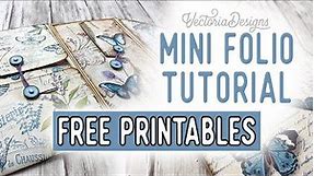 Mini Folio Tutorial + All the Printables for Free