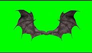 animated demon wings - greenscreen effects - free use