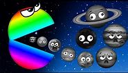 Only Hungry Rainbow Planets | Best Planet Compilation for Baby | Planets, Games, Entertainment