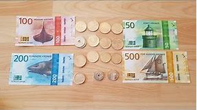 Norwegian Krone Bankotes And Coins Collection 1994-Current