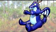 Giant 2-Meter-Tall Huggable Inflatable Dragon Toy Inflation