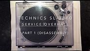 Technics Turntable SL-3300 Service Overhaul - Part 1 - Complete Disassembly