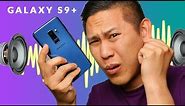 Why are the GALAXY S9+ Speakers SO WEIRD?