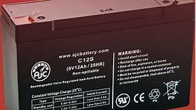 AJC Battery Compatible with Lithonia ELB0612A 6V 12Ah Emergency Light Battery