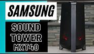 Samsung Sound Tower MX-T40 Overview With Sound Demo