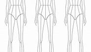 Fashion Sketching: a Step-by-step Guide to Drawing the Basic Fashion Croquis with 9 Heads Proportions | For Beginners — amiko simonetti