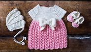 🧶 Easy Crochet Baby Dress 😍 (Suitable for Beginners also!)