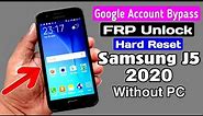 Samsung J5 (SM J500) Hard Reset & Google Account/FRP Bypass 2020 |Without PC