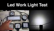 Test and review of various led work light for cars, trucks and work machines.