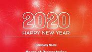 2020 New Year PowerPoint Template Backgrounds - DigitalOfficePro #00883