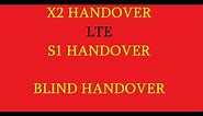 LTE X2 and S1 Handover, LTE Blind Handover