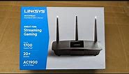 Linksys AC1900 EA7450 Max-Stream Dual-Band WiFi 5 Router unboxing from Amazon