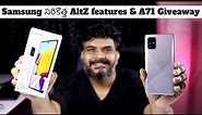 Samsung A71 New AltZ Life Features & A71 Silver Unboxing ll in Telugu ll