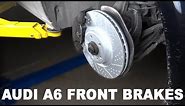 Audi A6 (C7) Front Brakes Installation | Rotors and Pads Replacement!