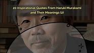 Haruki Murakami's Words of Wisdom: Inspirational Quotes and Wise Thoughts Worth Hearing 2 #shorts