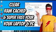 How to Clear RAM Cache in Windows Laptop and PC / Super Fast Your Laptop and PC