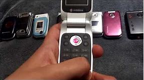 Sony Ericsson Flip Phone Collection (with Phone Years Released)