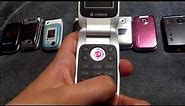 Sony Ericsson Flip Phone Collection (with Phone Years Released)