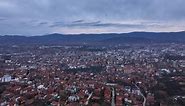 Whole City Of Nis. Serbia Aerial View