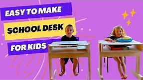 DIY Kids School Desk - Quick, Easy, Inexpensive!